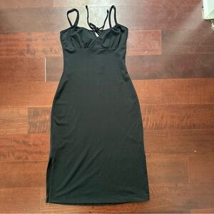 Vintage Y2K Guess Milkmaid Midi Dress